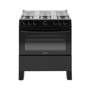 Fogão Itatiaia Star New Piso 6 Bocas Preto Mesa de Inox Bivolt 3700000474
