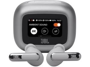Fone De Ouvido Bluetooth Sem Fio Live Beam 3 JBL - Prata