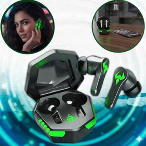 Fone De Ouvido Bluetooth Tws 5.3 Gamer Sem Fio Bateria Academia Preto