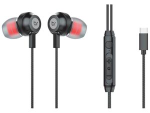 Fone de Ouvido Bright Ghost com Microfone Cancelamento de Ruído Esportivo Intra-auricular Preto