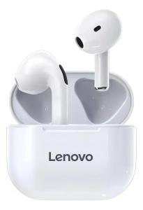 Fone De Ouvido Inear Sem Fio Lenovo Livepods Lp40 Branco Com Luz Led