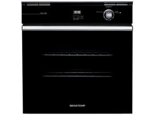 Forno de Embutir a Gás Brastemp 78 Litros Preto com Grill e Timer Touch - BOA84AE