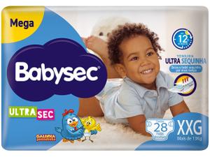 Fralda Babysec Ultrasec Galinha Pintadinha Tam XXG a partir de 13kg 28 Unidades