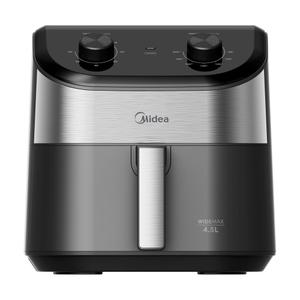Fritadeira Air Fryer 4,5L Widemax Cyclone Preto e Inox Midea 127V