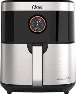 Fritadeira Air Fryer Sem Óleo Oster OFRT660 4,8L Preta e Inox 220V