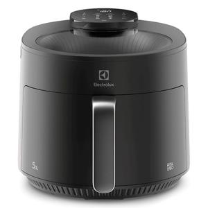Fritadeira Elétrica Air Fryer com visor 360 Electrolux 5.1L digital potência 1500W EAF170 Cinza 127v