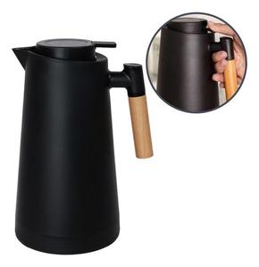 Garrafa Térmica Nórdica 1 Litro Café Chá Cabo De Madeira