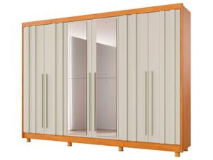 Guarda-roupa Casal com Espelho 4 Gavetas 6 Portas Made Marcs Torino