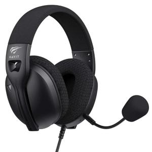 Headset Gamer Havit Fuxi H5D Audio Imersivo 50mm Microfone Destacável Preto P3 PC Console Celular