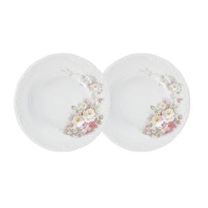 Jogo 2 Pratos Rasos Eterna 26 cm Porcelana Schmidt