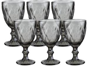 Jogo de Taças para Bebidas de Vidro 330ml 6 Peças Haus Diamond Empire