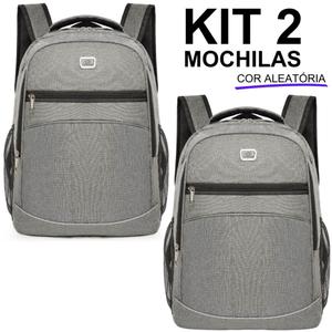 Kit 2 Mochilas Bolsa Viagem Resistente Casual Viagem Coreana Prática Masculina Feminina- Cores