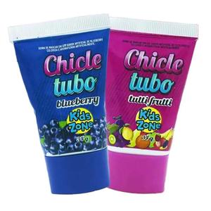 Kit 2u Goma de Mascar em gel Chicletubo Liquido Pinta Lingua