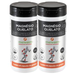 Kit 2x Magnesio Quelato 60 Capsulas - Meissen