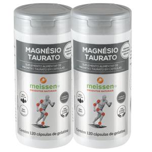 Kit 2x Magnesio Taurato 120 Capsulas - Meissen