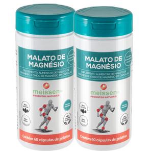 Kit 2x Malato Magnesio 60 Capsulas - Meissen
