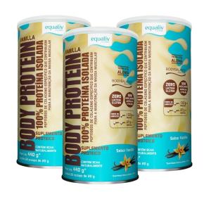 Kit 3  Body Protein Proteína Isolada Colágeno Hidrolisado  Equaliv