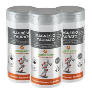 Kit 3x Magnesio Taurato 60 Capsulas - Meissen
