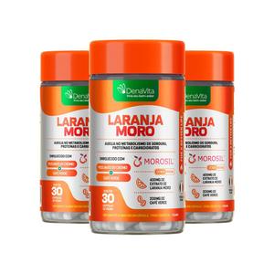 Kit 3x Morosil Laranja Moro Com Picolinato De Cromo e Café Verde, Rotina e Vida Fitness, Termogênico Denavita