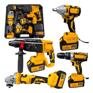 Kit 4 Em 1 Ferramentas Multifunções A Bateria 21v Brushless