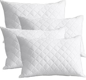 Kit 4 Travesseiros Macio Premium Antialérgico Antiácaro 50x70 Lavável