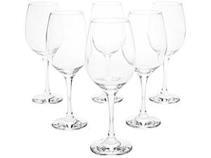 Kit 6 Taças Vidro Para Vinho/ Água 385Ml Nadir Figueiredo