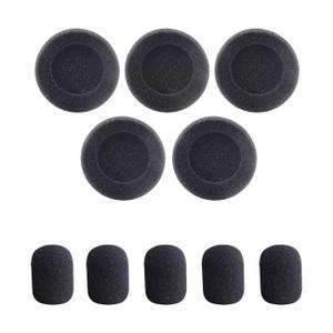Kit Com 10 Almofadas de Espumas Para Headset Intelbras Hsb50 Chs55 Hsb40 Chs40