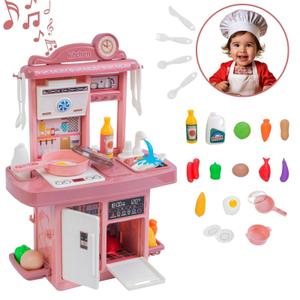 Kit Cozinha De Brinquedo Infantil Completa Solta Água E Som
