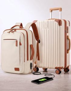KIT Mala de Viagem e Mochila Executiva Notebook Expansível -