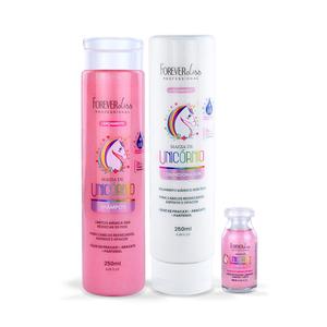 Kit Shampoo Condicionador Ampola Magia De Unicórnio Forever Liss