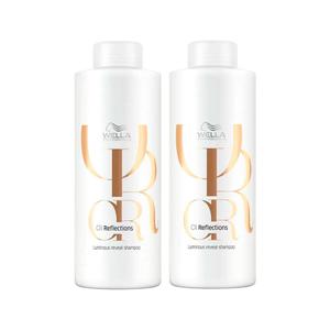 Kit Wella Professionals Shampoo Oil Reflections 1000ml - 2 Unidades