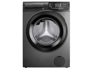 Lavadora de Roupas Electrolux Inverter 12kg Cesto Inox 8 Programas de Lavagem Água Quente Cinza Ônix LFC12