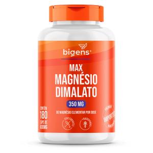 Max Magnésio Dimalato 350mg Magnésio Elementar 180 Caps Bigens