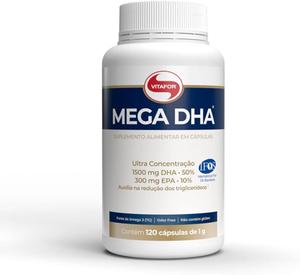 Mega dha 120 capsulas 1g vitafor omega