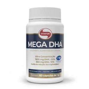 MEGA DHA Vitafor 1500mg Dha + 300mg Epa Ômega 3 Alta Concentração