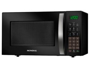 Microondas Mondial 34 Litros MO-02-34-B 1200W Preto Espelhado 127V
