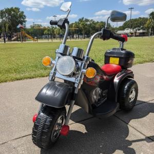Mini Moto Motocicleta Infantil Som Luz Bateria 6v E Retrovisor