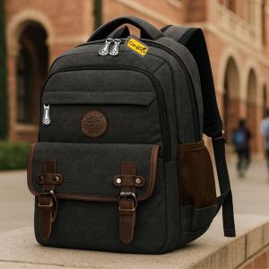 Mochila Bolsa Masculina Feminina Espaçosa Moderna Alto Padrão Reforçada De Lona Dia a Dia Trabalho Escolar Passeio Faculdade
