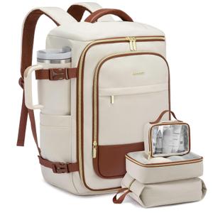 Mochila de viagem LOVEVOOK grande de 40 litros com 3 cubos de embalagem para mulher