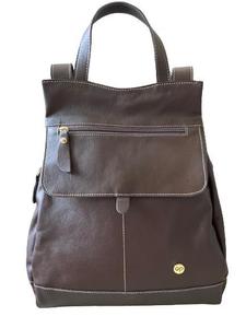 Mochila Feminina  Couro Legitimo Anti Furto Luxo Passeio
