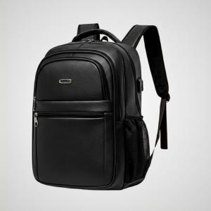 Mochila Masculina Executiva Couro 33L Resistente Para Trabalho Faculdade