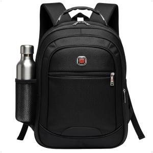 Mochila Masculina Feminina Alça Reforçada Faculdade Grande Escolar Viagem Executiva Cor:PretoTamanho:Único