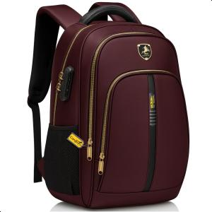 Mochila Masculina Feminina Notebook Cadeado na Lateral Alto Padrão e Com Saída USB Escolar Faculdade Trabalho e Dia a Dia