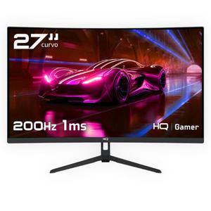 Monitor Gamer HQ Ultra 27” Curvo, 200Hz, 1ms MPRT, Full HD, FreeSync, HDMI + DisplayPort  HQ27C200