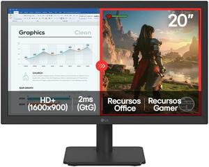 Monitor LG 20 LED Home e Office HD 75Hz 2ms 20U401AB Bivolt