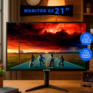 Monitor Ultra 21" Widescreen HD 75Hz HDMI VGA Bivolt