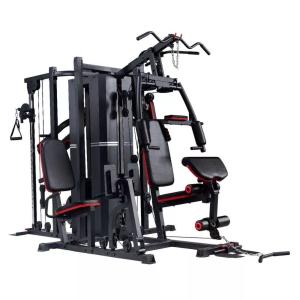 Multi Estação De Musculação 5 Frentes Completa Leg Press Extensora Flexora Olimpica Bonafit Cor da estrutura Preto
