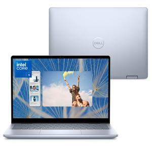 Notebook 2 em 1 Dell Inspiron 2IN1-I1300-M10 14" FHD+ Touch Intel Core i5 8GB 512GB SSD Windows 11 Prata Gelo