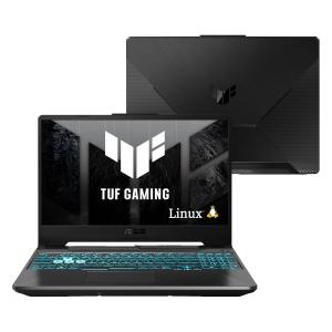 Notebook ASUS TUF Gaming A15 FA506NCG NVIDIA RTX3050 RYZEN 7 16GB RAM 512GB SSD Linux KeepOS Tela 15.6" FHD 144Hz Black - HN298