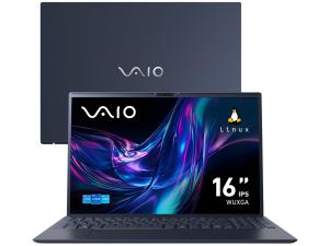 Notebook VAIO FE16 Intel Core i5-1335U Linux 16GB RAM 512GB SSD Tela 16” IPS WUXGA Antirreflexo Cinza Grafite